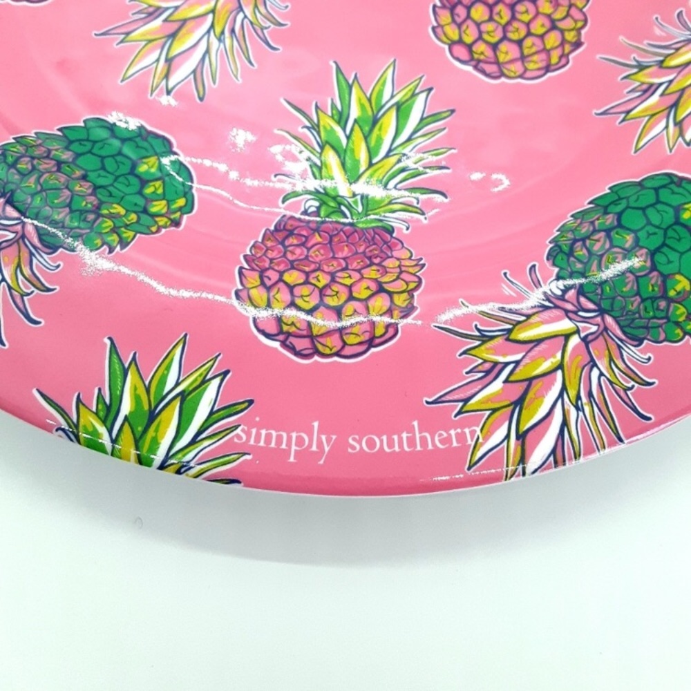 NWT Simply Southern Pineapple Dinnerware Set - Picture 6 of 8